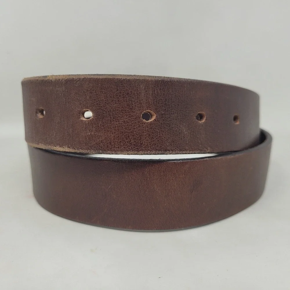 American Eagle Belt 30 Brown Leather Classic Everyday Industrial Work Rugged